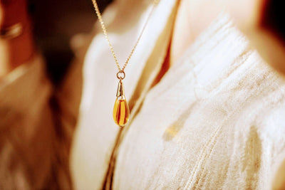 Golden Teardrop Pendant