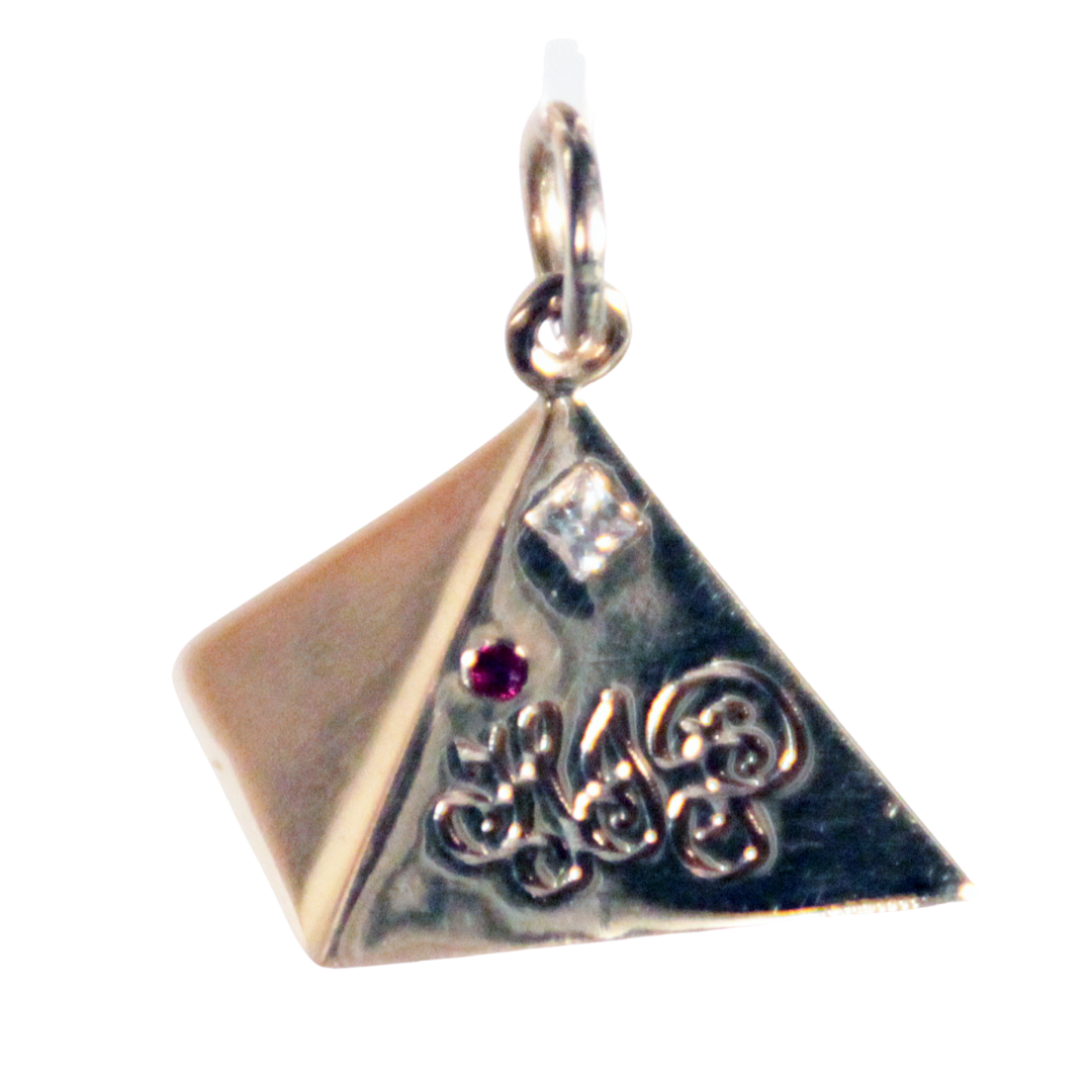 Hermes Invisible Pyramid Pendant